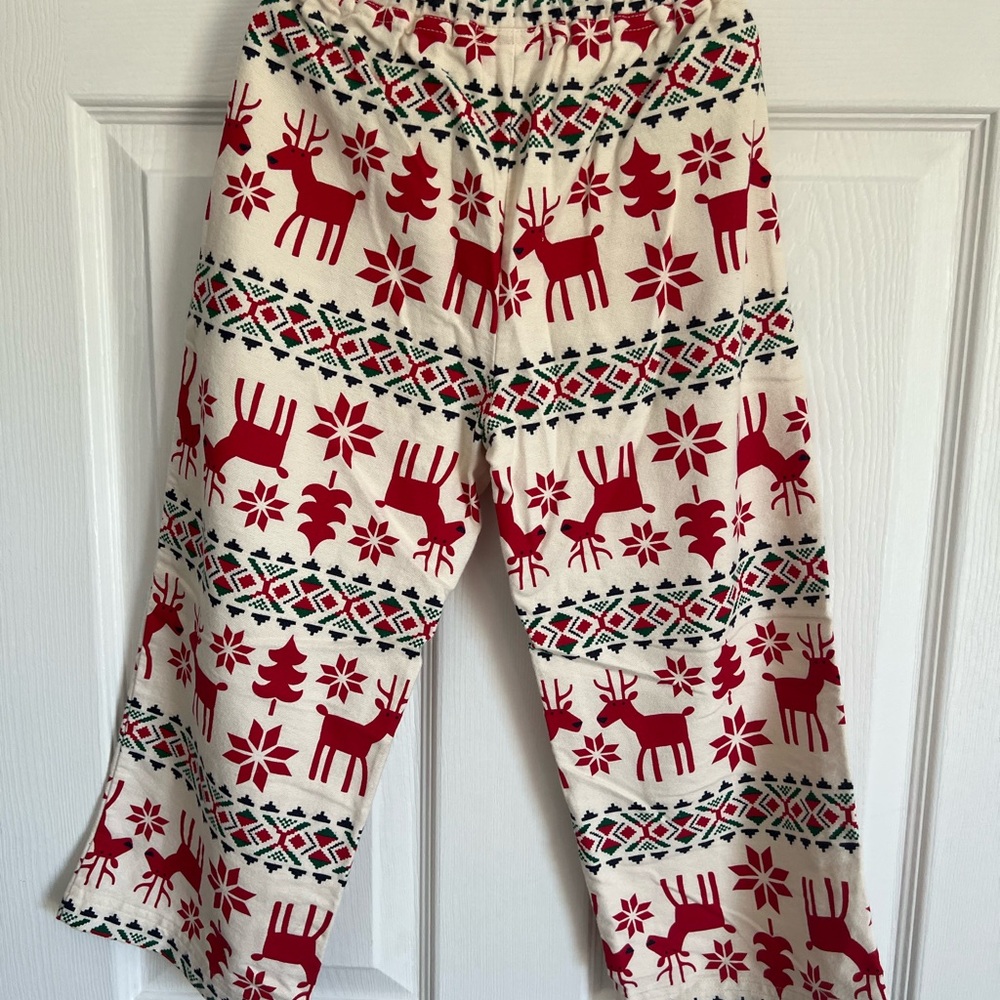 Hanna Andersson Kids Pajama Bottoms in Red and White